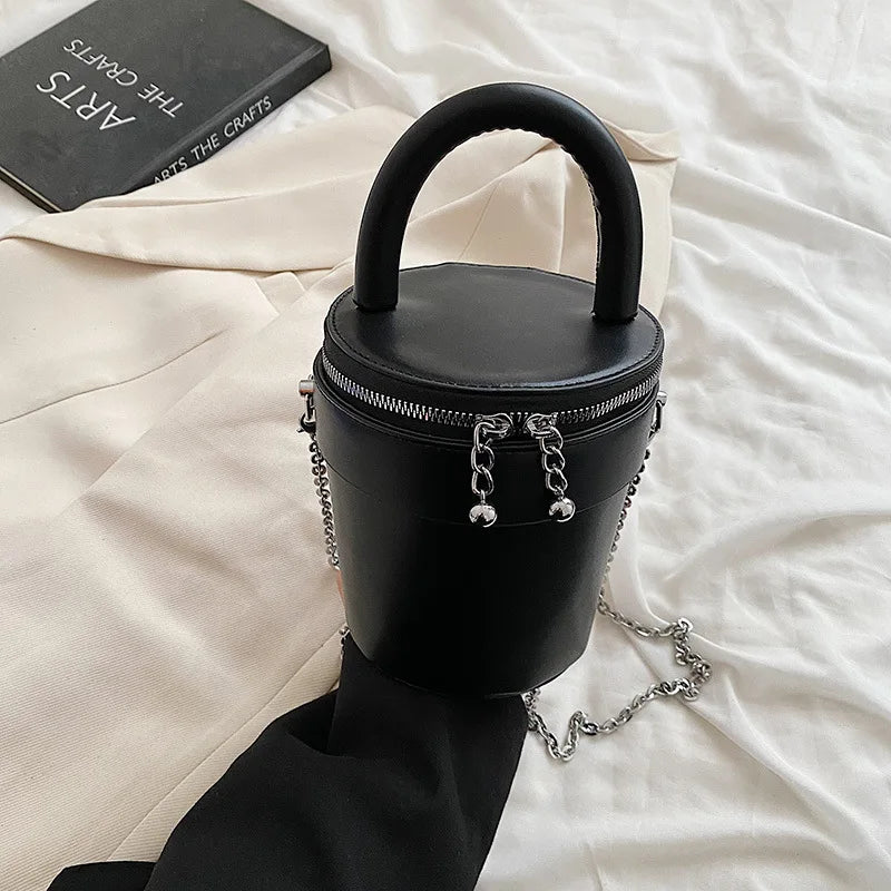 Summer Chain Bag Bucket Bag One-shoulder Messenger Women's Bag