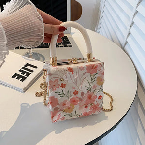 Lace Flower Chain Shoulder Bag Women Evening Dinner Bag