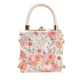 Lace Flower Chain Shoulder Bag Women Evening Dinner Bag