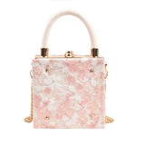 Lace Flower Chain Shoulder Bag Women Evening Dinner Bag