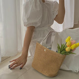 Summer Beach Bag Retro Handbag Woven Women Bag
