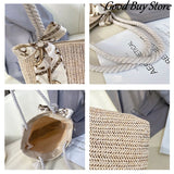 Bohemia Straw Beach Bag Women Raffia Shoulder Purse Totes