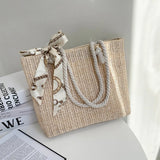 Bohemia Straw Beach Bag Women Raffia Shoulder Purse Totes