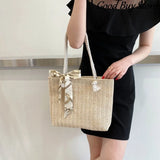 Bohemia Straw Beach Bag Women Raffia Shoulder Purse Totes