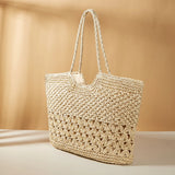 Summer Beach Bags Hollow Shopping Tote Bag Casual Shoulder Bag Large Capacity Ha