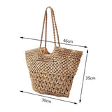 Summer Beach Bags Hollow Shopping Tote Bag Casual Shoulder Bag Large Capacity Ha