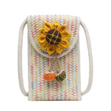 Summer Beach Knit Shoulder Crossbody Bag Woven Messenger Tote Bag