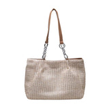 Summer Beach Straw Shoulder Bags for Women Large Capacity Woman Handbags