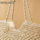 Summer Beach Vacation Bags Casual Hollow Shopping Tote Bag Large Capacity