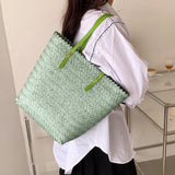 Summer Beach Hand-Woven Straw Shoulder Bag