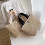 Bohemian Weaving Straw Beach Bag Handbags Travel Totes