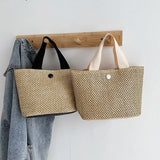 Bohemian Weaving Straw Beach Bag Handbags Travel Totes