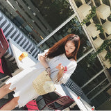 Bohemian Straw Woven Women's Handbag Flower Shoulder Bag Beach Tote