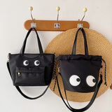 Summer Bucket Bags for Women Casual Tote Bag Nylon Big Eyes Shoulder Bag
