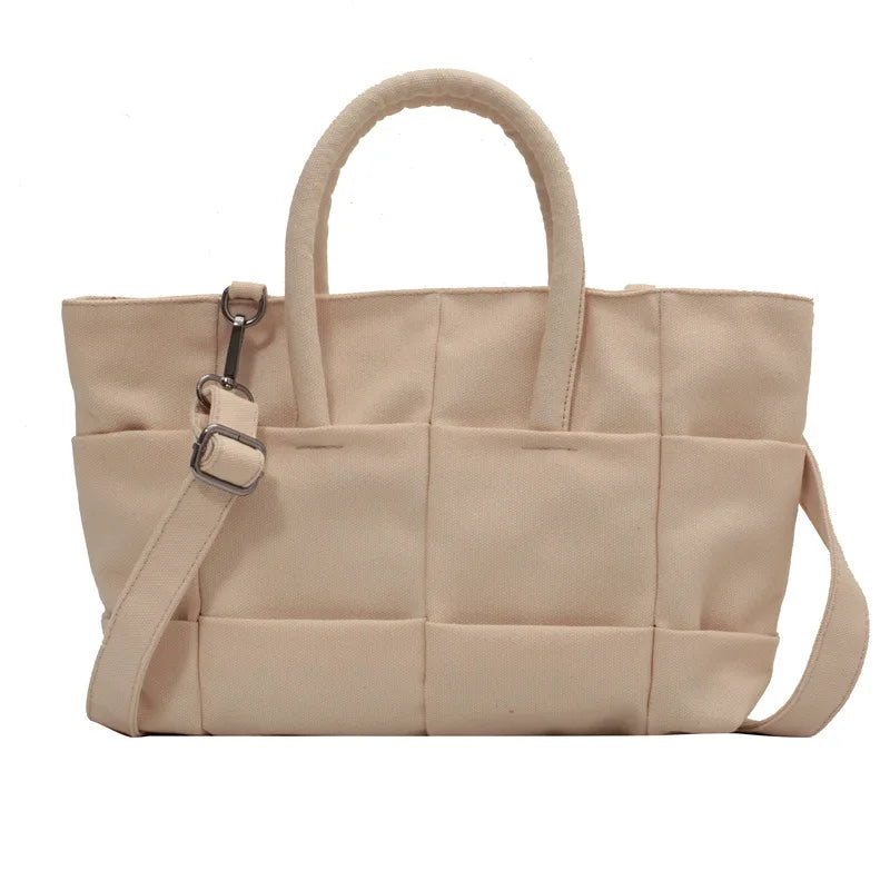 Canvas Tote Bag Crossbody Large Capacity Women's Handbag Shoulder Bag