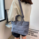 Canvas Tote Bag Crossbody Large Capacity Women's Handbag Shoulder Bag