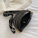 Summer Chain Waist Bag Woman Fanny pack Phone Pack Leather Shoulder Crossbody Ch