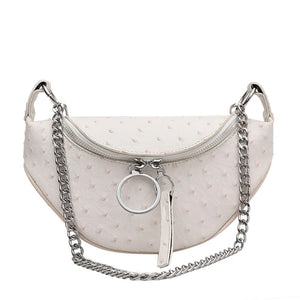 Leather Summer Waist Bag Ladies Saddle Fanny Pack Crossbody Chest Bag