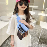 Summer Child Waist Bag Canvas Girls Crossbody Chest Bag Purses