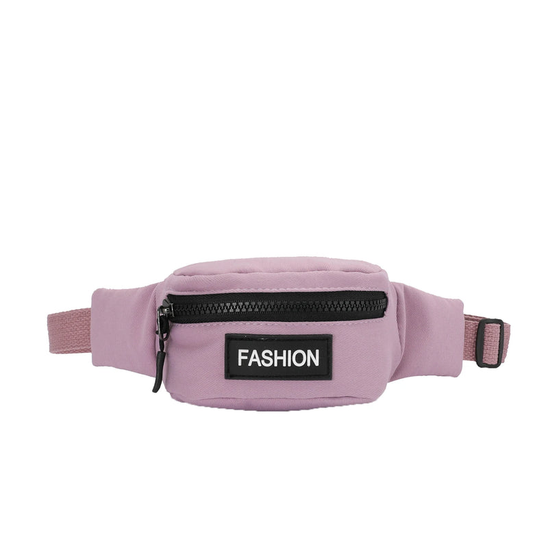 Summer Child Waist Bag Canvas Girls Crossbody Chest Bag Purses