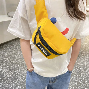 Summer Child Waist Bag Canvas Girls Crossbody Chest Bag Purses