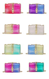 Clear Transparent Jelly Bag Candy Colors Rainbow Crossbody Bag