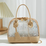 Summer Clear Messenger Bag PVC Star Chain Shoulder Handbags