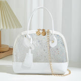 Summer Clear Messenger Bag PVC Star Chain Shoulder Handbags