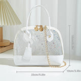 Summer Clear Messenger Bag PVC Star Chain Shoulder Handbags