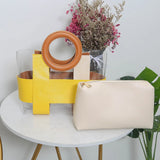 Summer Clear Tote Bags Women PVC Shoulder Messenger Bags