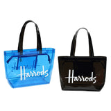 Clear Tote Jelly Handbags with Zipper Closure PVC Washable Shoulder Bags