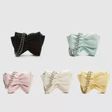 Summer Mini Bow Shoulder Bag Women's Purses Handbag Chain PU UnderarmCrossbody B