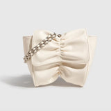 Summer Mini Bow Shoulder Bag Women's Purses Handbag Chain PU UnderarmCrossbody B
