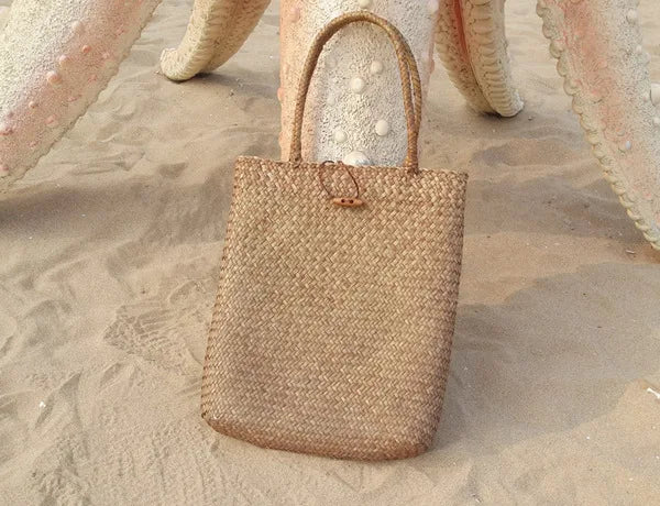 Straw Women Messenger Bags Beach Bag Large Capacity Tote Basket Vintage Shopping