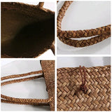 Straw Women Messenger Bags Beach Bag Large Capacity Tote Basket Vintage Shopping
