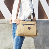 Casual Solid Shoulder Bag Messenger Bag Student School Travel Shopping Bag