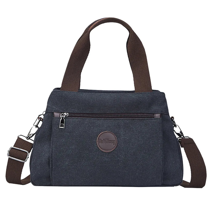 Casual Solid Shoulder Bag Messenger Bag Student School Travel Shopping Bag