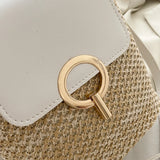 Summer Woven Bag Women Shoulder Bag Vintage Crossbody Bag for Women