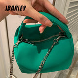 Summer Neoprene Chain Shoulder Bag Soft Casual Girly Zipper Bag Y2K