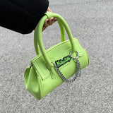 Y2k Metal Chain Large Capacity Women's Messenger Tote Bag