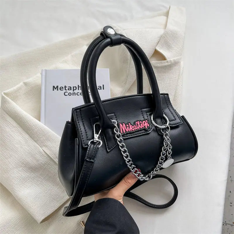 Y2k Metal Chain Large Capacity Women's Messenger Tote Bag
