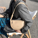 Summer Saddle Shoulder Crossbody Bag for Women Wide Strap Underarm Handbags