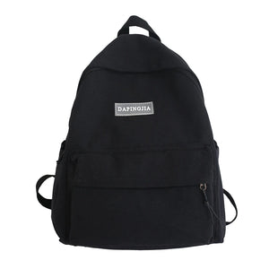 Canvas Summer Schoolbag for Teenagers Functional Backpack