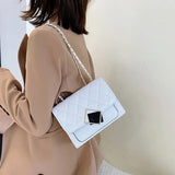Summer Small Square Handbags For Women High Pu Leather Female