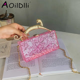 Summer Small Women Transparent PVC Tote Top-Handle Bags