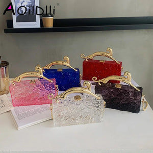 Summer Small Women Transparent PVC Tote Top-Handle Bags