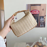 Summer Straw Handbags Ladies Crossbody Bag Retro Girls Clutch Purse Beach