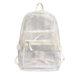Summer Women Backpack High Clear Transparent Student Bags