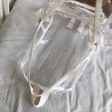 Summer Women Backpack High Clear Transparent Student Bags