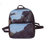 Clear Women Backpack Transparent Student Bags High Versatile Backpacks